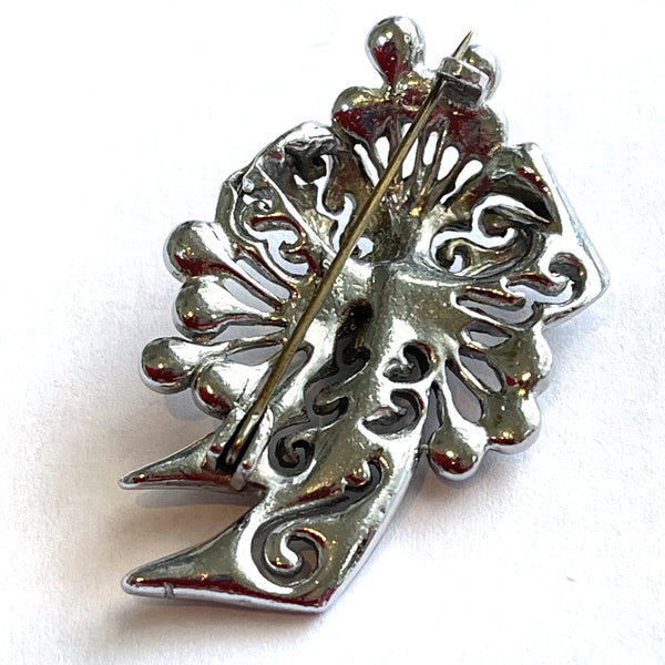 Rhinestone Vintage Brooch-Vintageonline-Vintage Online