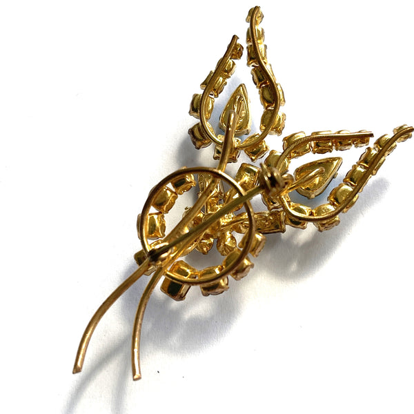 Rhinestone Vintage Brooch-Vintageonline-Vintage Online