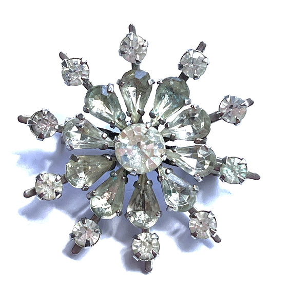 Rhinestone Vintage Brooch-Vintageonline-Vintage Online