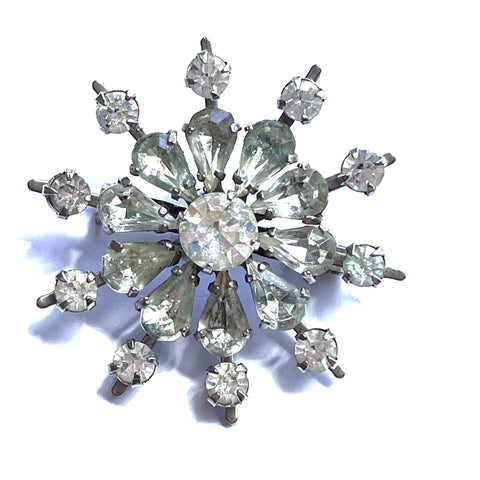Rhinestone Vintage Brooch-Vintageonline-Vintage Online