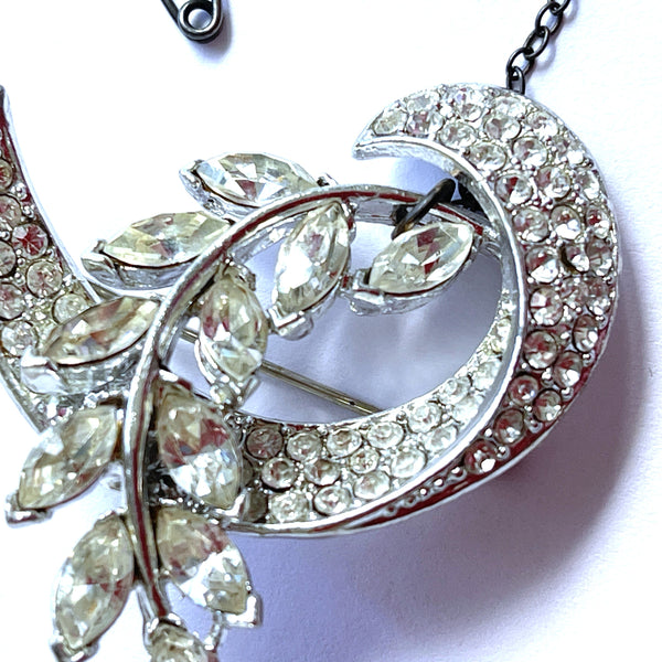Rhinestone Vintage Brooch-Vintageonline-Vintage Online