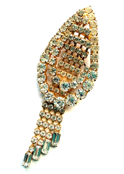 Rhinestone Vintage Brooch-Vintageonline-Vintage Online