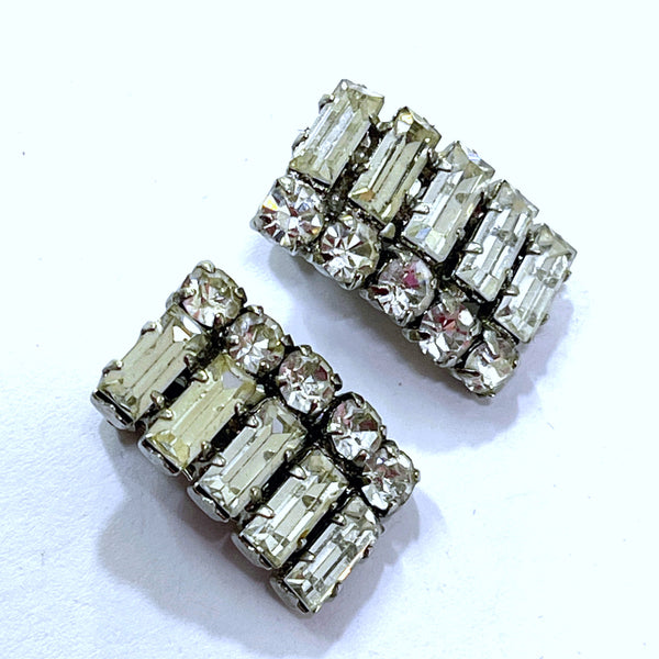 Rhinestone Vintage Earrings-Vintageonline-Vintage Online