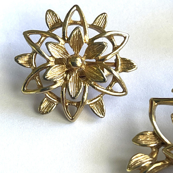Sarah Coventry Brooch and Earrings Vintage Set-Sarah Coventry-Vintage Online