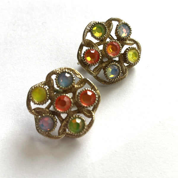 Sarah Coventry Vintage Brooch and Earrings-Sarah Coventry USA-Vintage Online