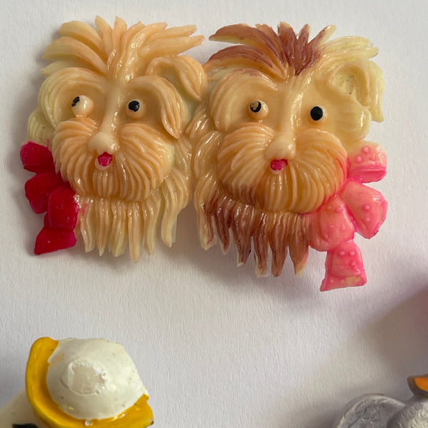 Set of three Mid Century Retro Brooches-Vintageonline-Vintage Online