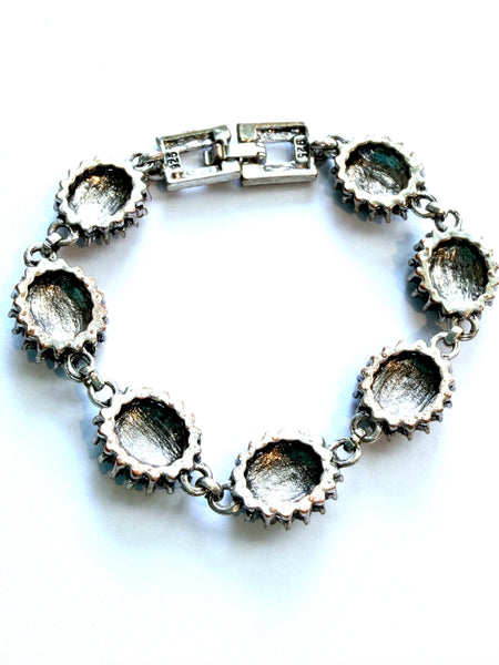 Silver Marcasite Bracelet-Vintageonline-Vintage Online