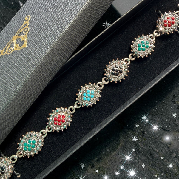 Silver Marcasite Bracelet-Vintageonline-Vintage Online