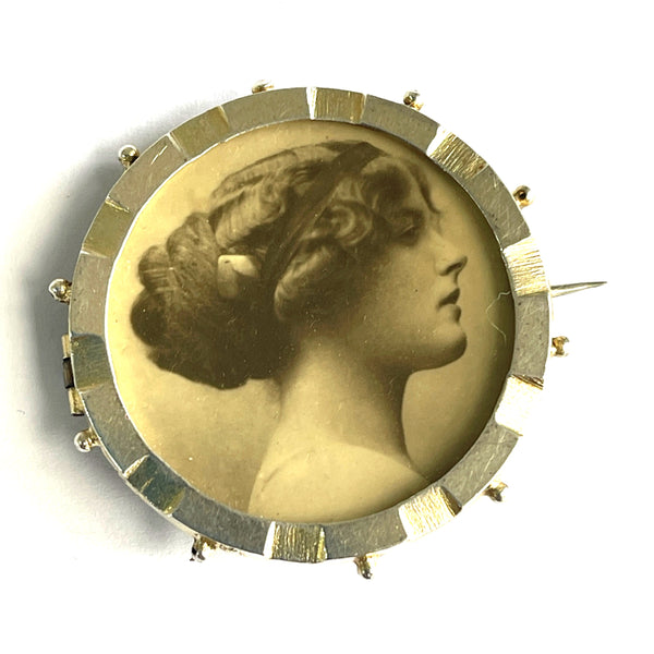 Silver Memorial Brooch Chester 1923-Vintageonline-Vintage Online