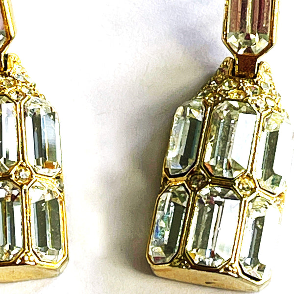 Sphinx Rhinestone Chandelier Earrings-Sphinx UK-Vintage Online