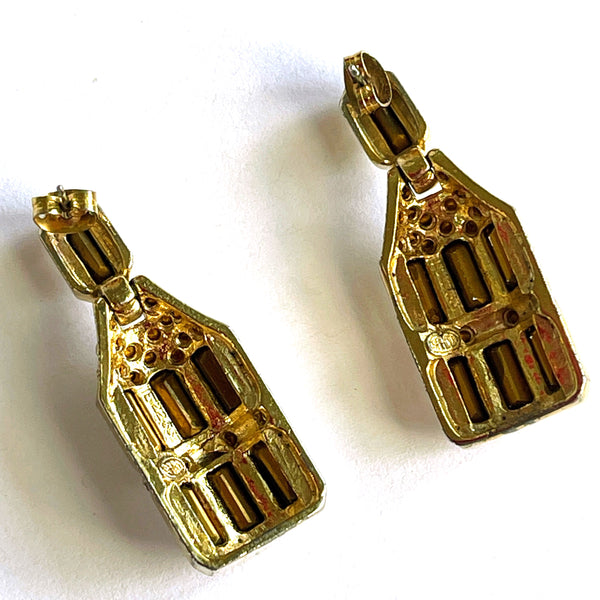 Sphinx Rhinestone Chandelier Earrings-Sphinx UK-Vintage Online