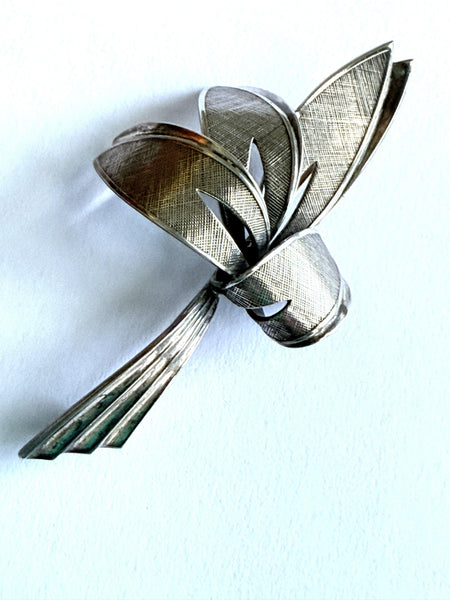 Sterling Silver Free Form Vintage Brooch-Vintageonline-Vintage Online