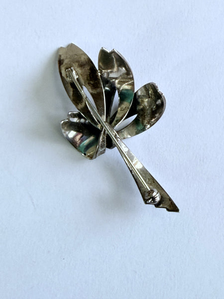 Sterling Silver Free Form Vintage Brooch-Vintageonline-Vintage Online