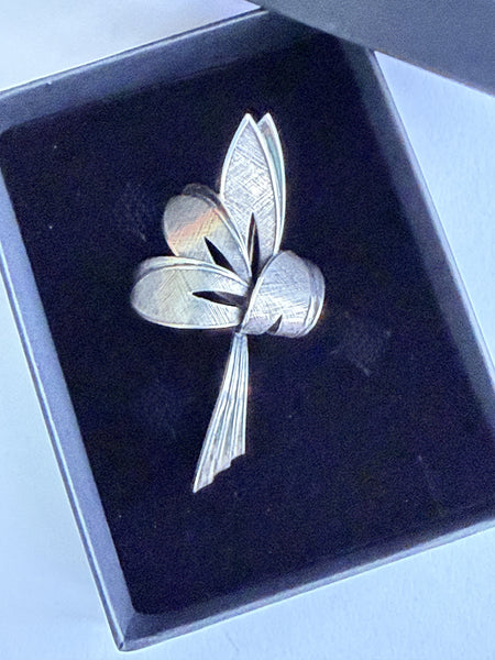 Sterling Silver Free Form Vintage Brooch-Vintageonline-Vintage Online