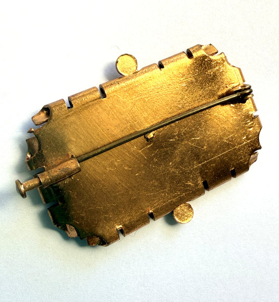 Sweetheart Vintage French Brooch-Vintageonline-Vintage Online