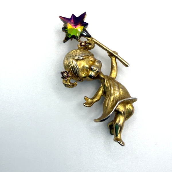 Tancer 11 Vintage Fairy Brooch-Vintageonline-Vintage Online