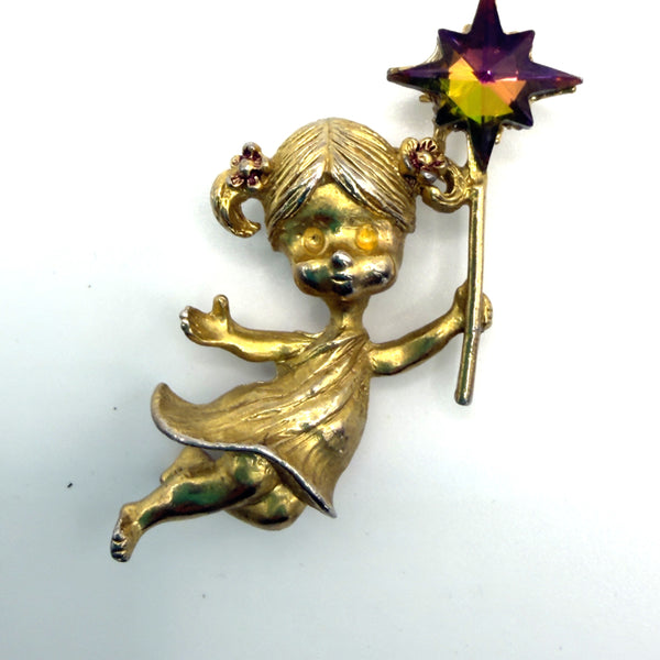 Tancer 11 Vintage Fairy Brooch-Vintageonline-Vintage Online