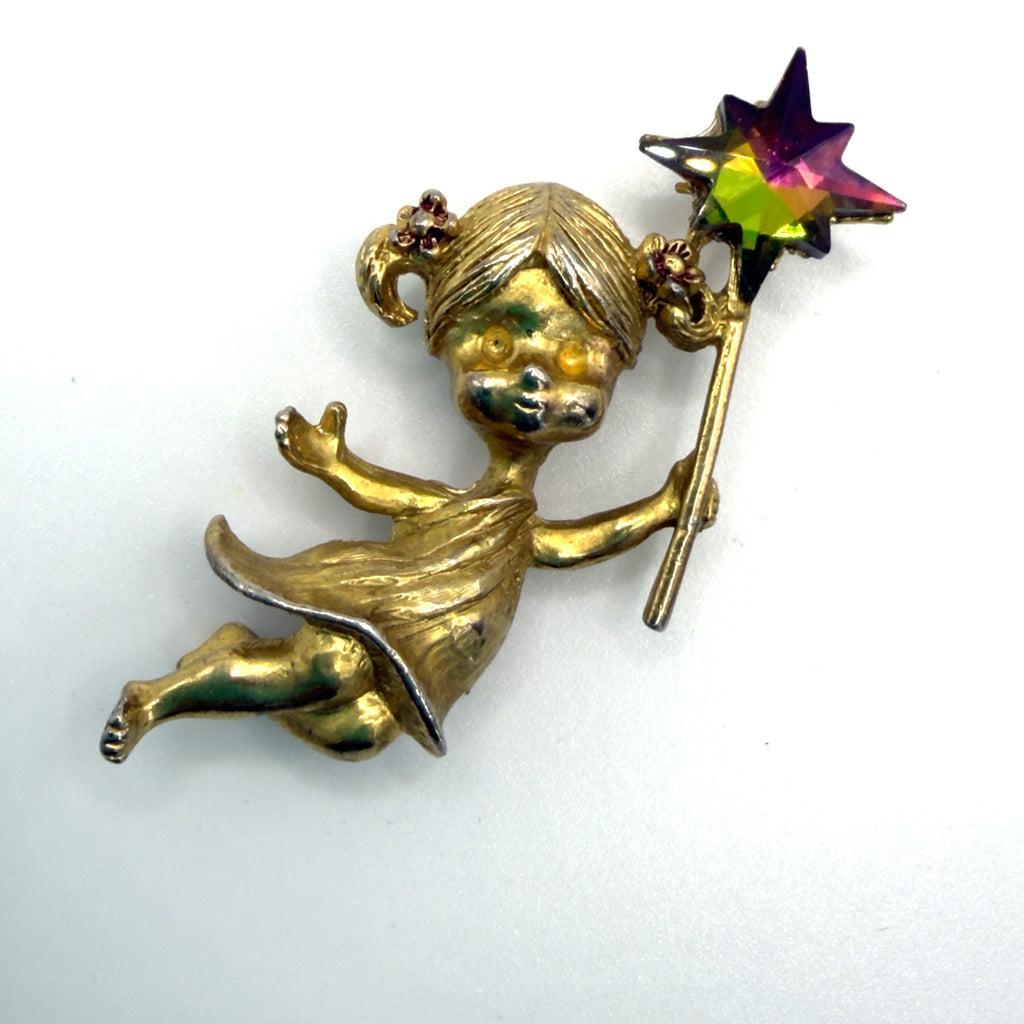 Tancer 11 Vintage Fairy Brooch-Vintageonline-Vintage Online