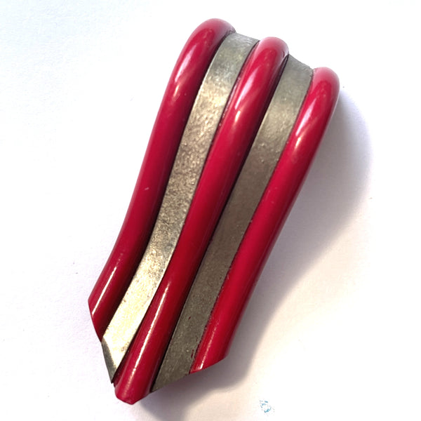 Three 1940's Lucite Dress Clips-Vintageonline-Vintage Online