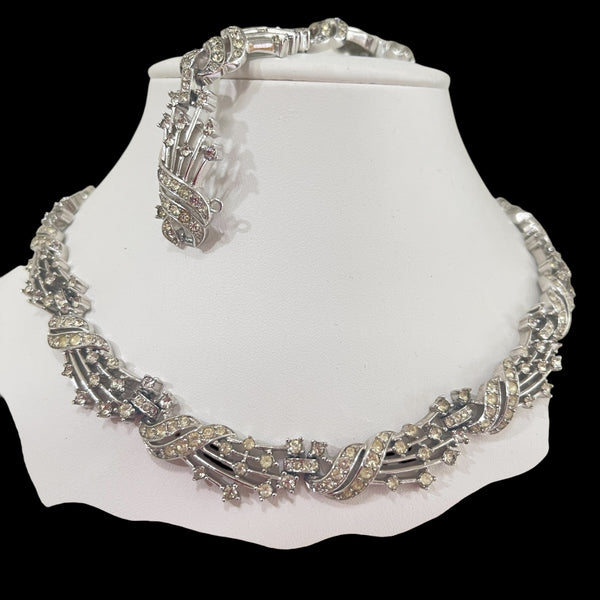 Trifari Shooting Stars Comet Vintage 50's Necklace & Bracelet-Trifari-Vintage Online