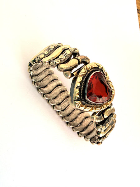 Vintage 1940's WW11 Co-Star Sweetheart Expansion Bracelet-Co-Star USA-Vintage Online