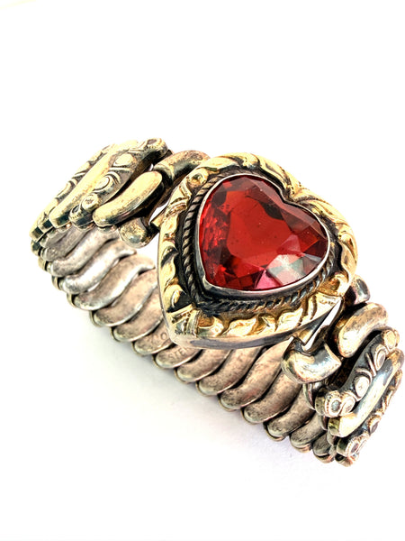 Vintage 1940's WW11 Co-Star Sweetheart Expansion Bracelet-Co-Star USA-Vintage Online