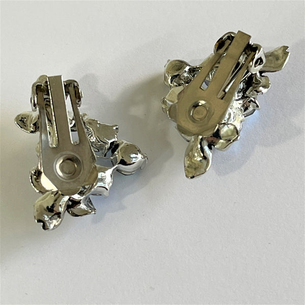 Vintage 60's AB Rhinestone Necklace & Earrings-Vintage Online-Vintage Online