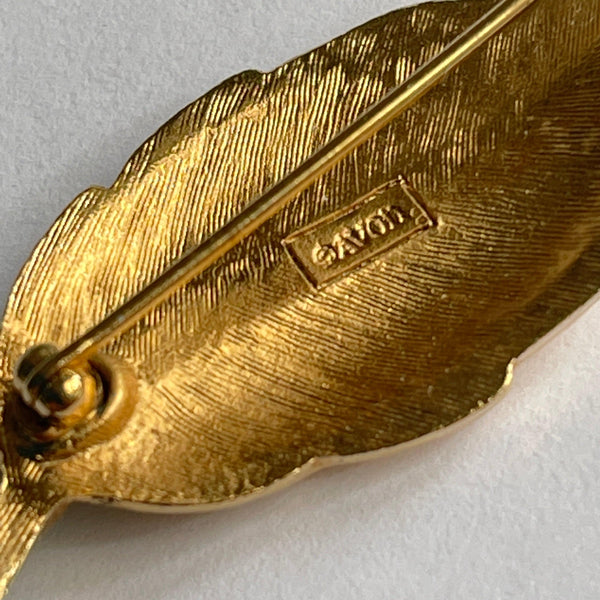 Vintage Avon Leaf Brooch-Vintage Online-Vintage Online