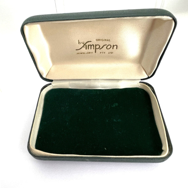 Vintage Floral Spray Brooch by Simpson, Jewel Craft 1950's, Original Box.-Donald Simpson-Vintage Online