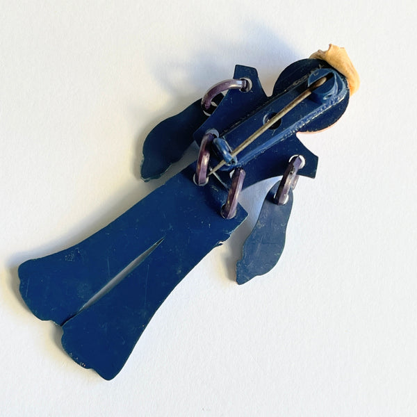 WW11 Sweetheart Buddy Sailor Pin Brooch-Vintageonline-Vintage Online