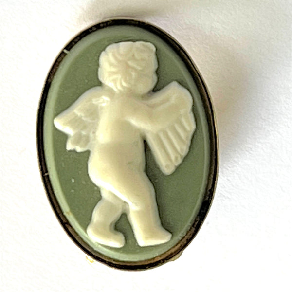 Wedgewood Style Putti Earrings-Vintage Online-Vintage Online