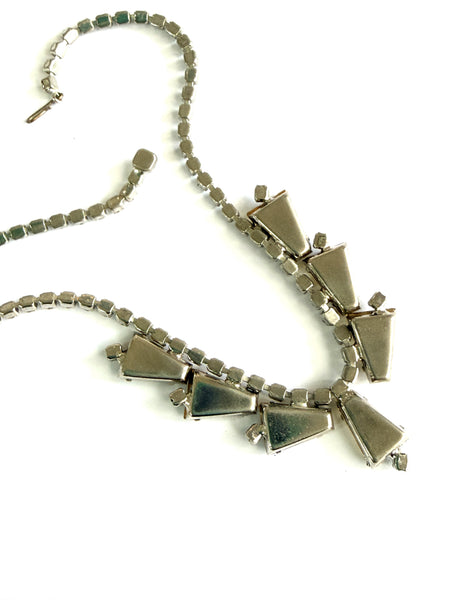 Yellow Rhinestone Vintage 60's Necklace-Vintageonline-Vintage Online