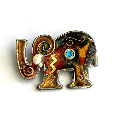 Yossi Steinberg Vintage Elephant Brooch-Yossi Steinberg-Vintage Online