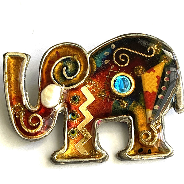Yossi Steinberg Vintage Elephant Brooch-Yossi Steinberg-Vintage Online