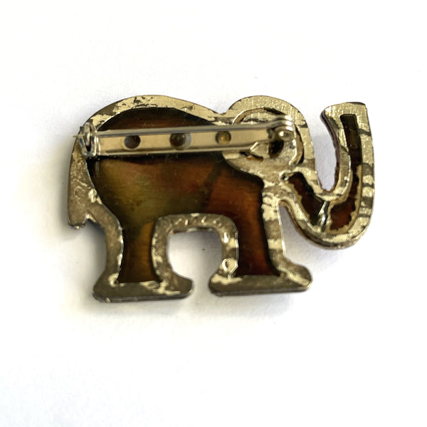 Yossi Steinberg Vintage Elephant Brooch-Yossi Steinberg-Vintage Online