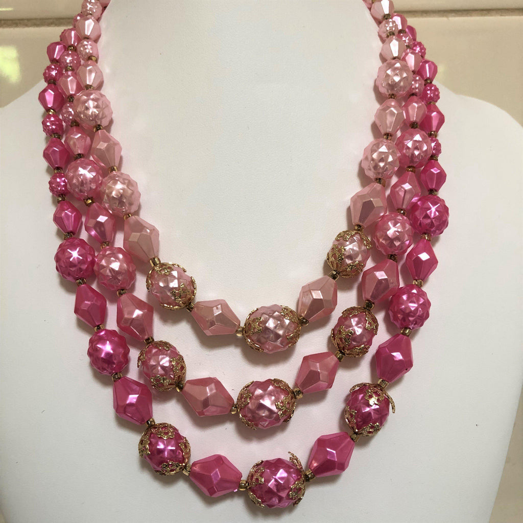 Traditional Rose Quartz Mani Beads Necklace | Long Necklace | Johori