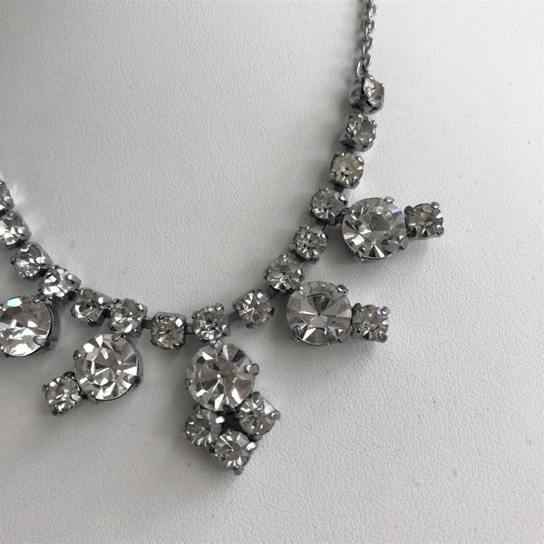 60's Diamante Vintage Necklace-Vintage Online-Vintage Online