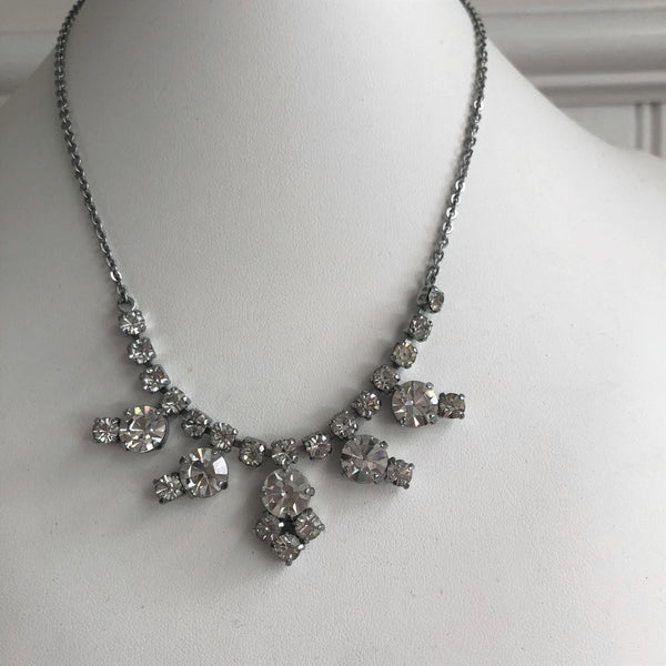 60's Diamante Vintage Necklace Vintageonline