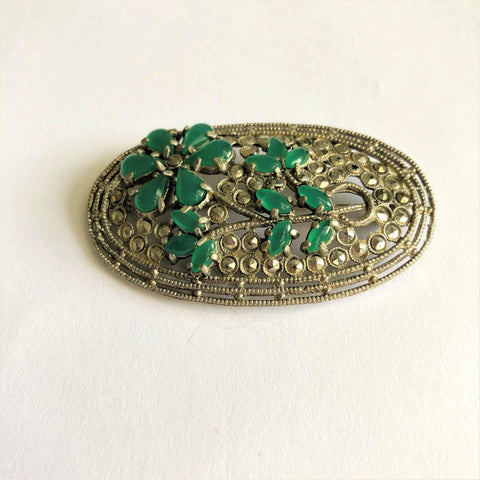 Antique Art Deco Marcasite Brooch Vintageonline
