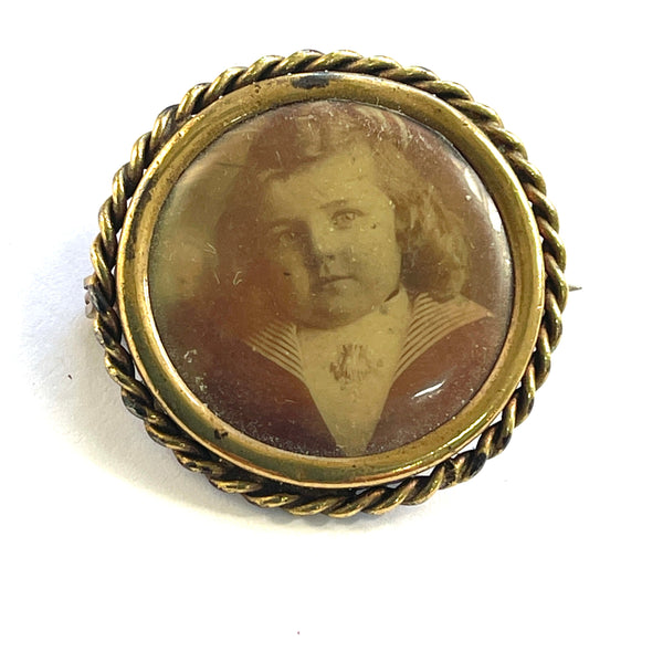 Antique Victorian Photo Frame Brooch-Vintageonline-Vintage Online