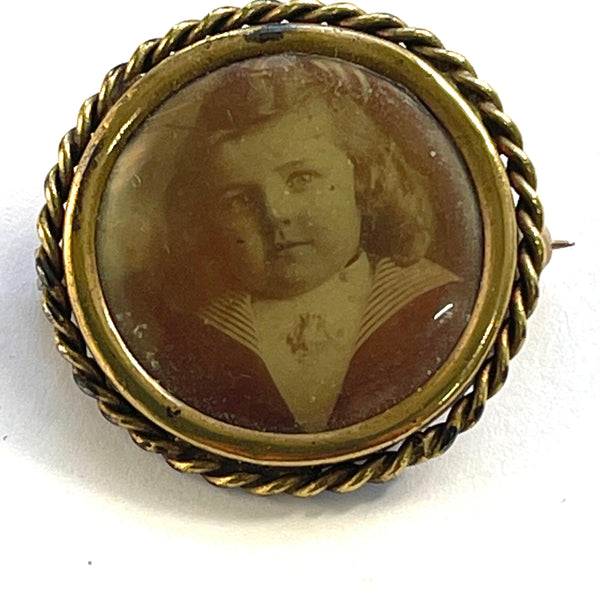 Antique Victorian Photo Frame Brooch-Vintageonline-Vintage Online