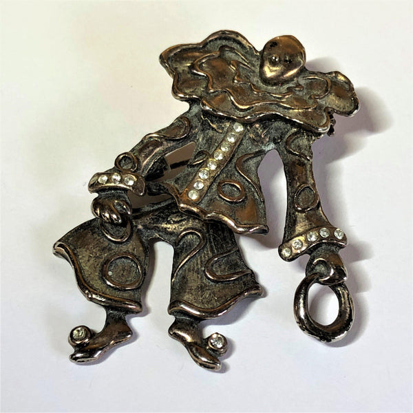 Articulated Vintage Clown Brooch-Vintageonline-Vintage Online