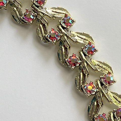 Aurora Borealis Rhinestone Bracelet-Vintageonline-Vintage Online