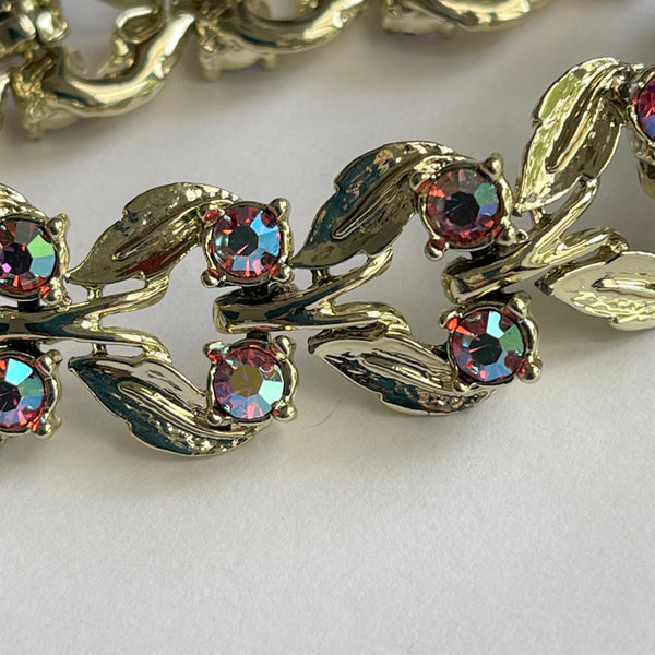 Aurora Borealis Rhinestone Bracelet-Vintageonline-Vintage Online