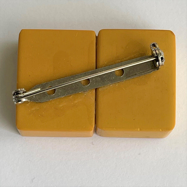 Bakelite Vintage Mahjong Tile Brooch-Vintage Online-Vintage Online