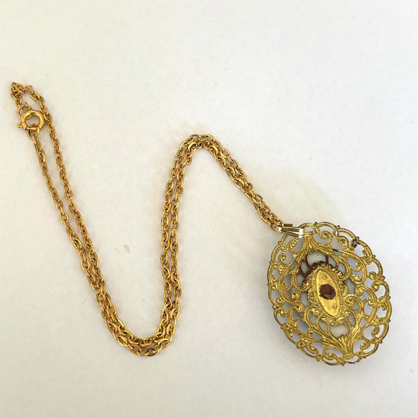 Cameo Lady Pendant-Vintageonline-Vintage Online