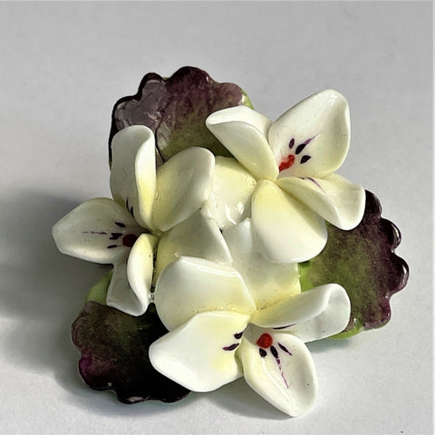 Cara China UK White Floral Brooch-Cara China UK-Vintage Online