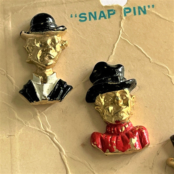 Carol-Jane Snap Pins Mid Century USA-Carol-Jane Creations USA-Vintage Online