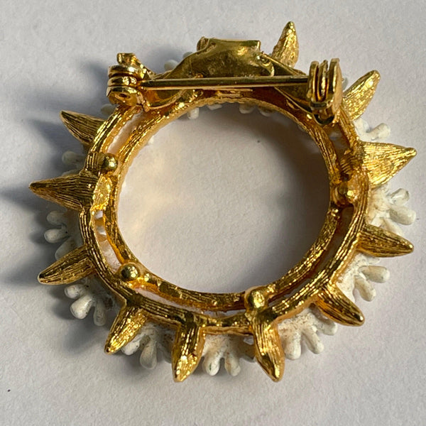 Circle of Daisies Brooch-Vintageonline-Vintage Online