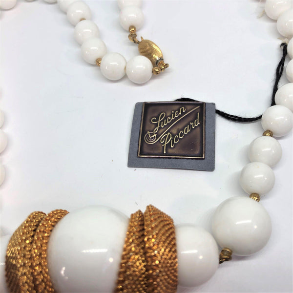 Designer Lucien Piccard 80's Necklace-Lucien Piccard-Vintage Online